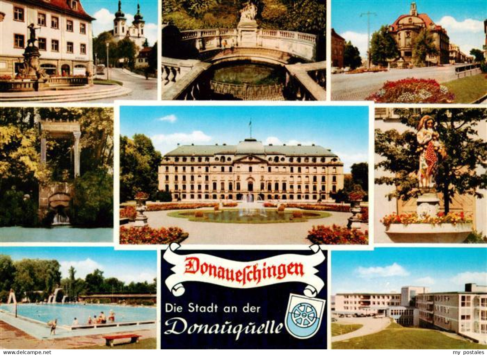73927525 Donaueschingen Hanselebrunnen Dianabrunnen Schlosskirche Junge Donau Sc - Donaueschingen