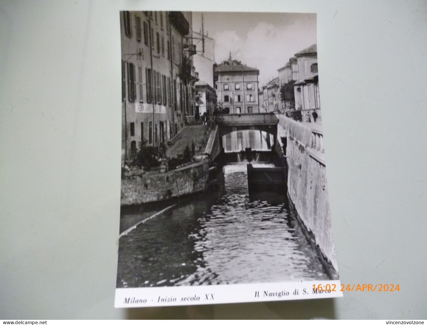 Cartolina "MILANO Inizio Secolo XX  Il  Naviglio Di S. Marco" Edizione Bromofoto Anni 1960 - Milano (Milan)
