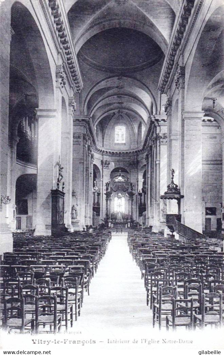 51 - Marne - VITRY Le FRANCOIS - Interieur De L'église Notre Dame - Vitry-le-François