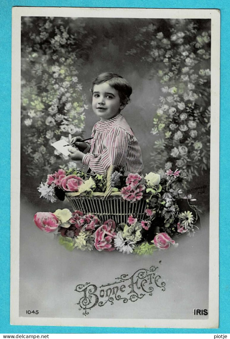 * Fantaisie - Fantasy - Fantasie (Bonne Fête) * (IRIS 1045) Enfant, Child, Kind, Fleurs, Flowers, Bloemen, Portrait - Sonstige & Ohne Zuordnung