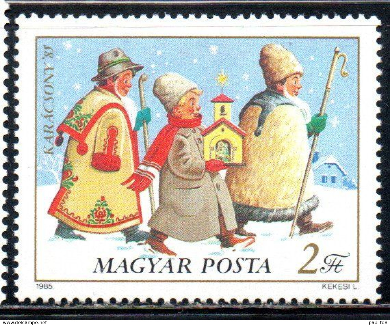 HUNGARY UNGHERIA MAGYAR 1985 CHRISTMAS NATALE NOEL WEIHNACHTEN NAVIDAD 2f MNH - Neufs