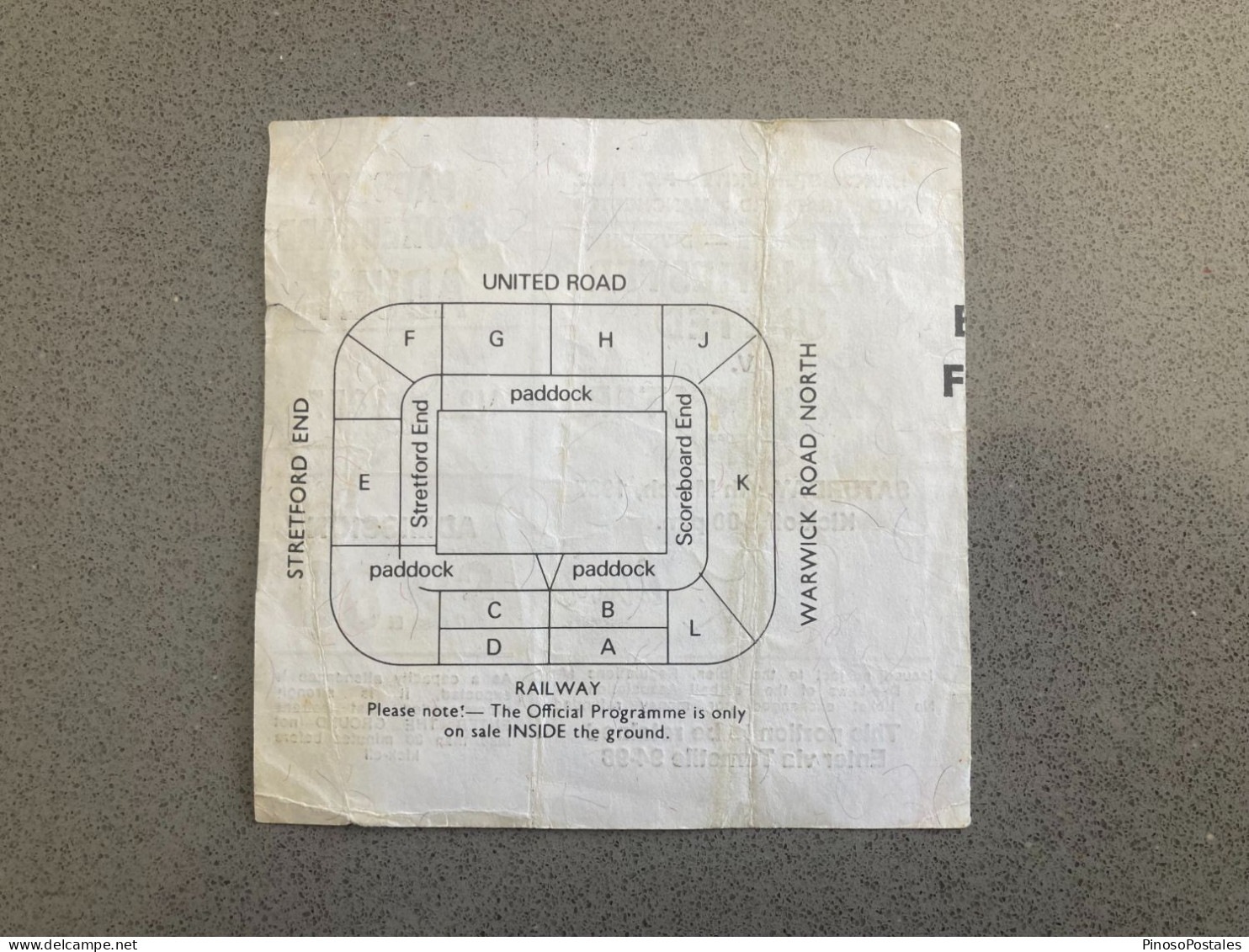 Manchester United V Manchester City 1986-87 Match Ticket - Biglietti D'ingresso