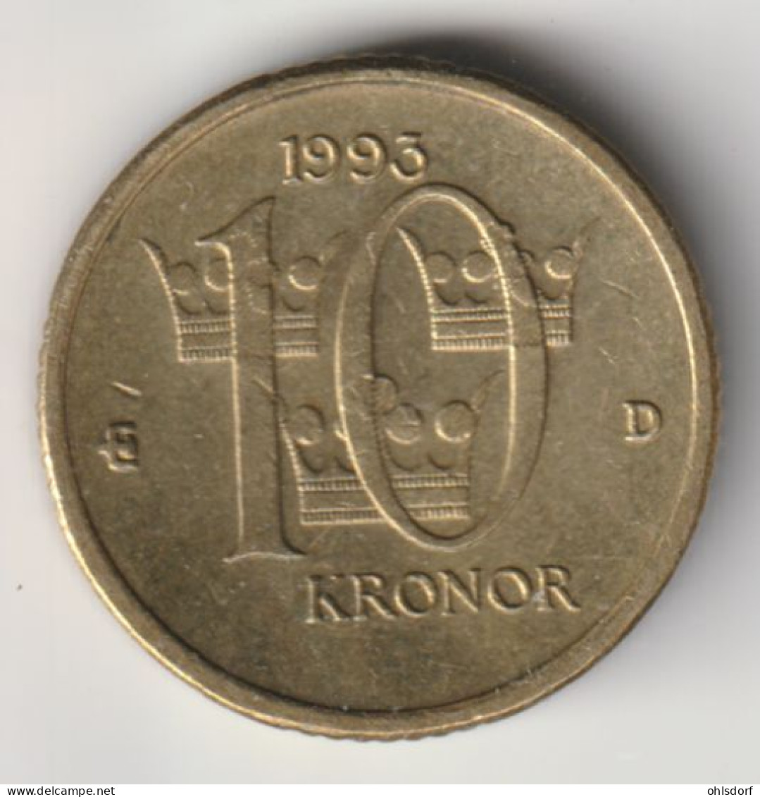 SVERIGE 1993: 10 Kronor, KM 877 - Svezia