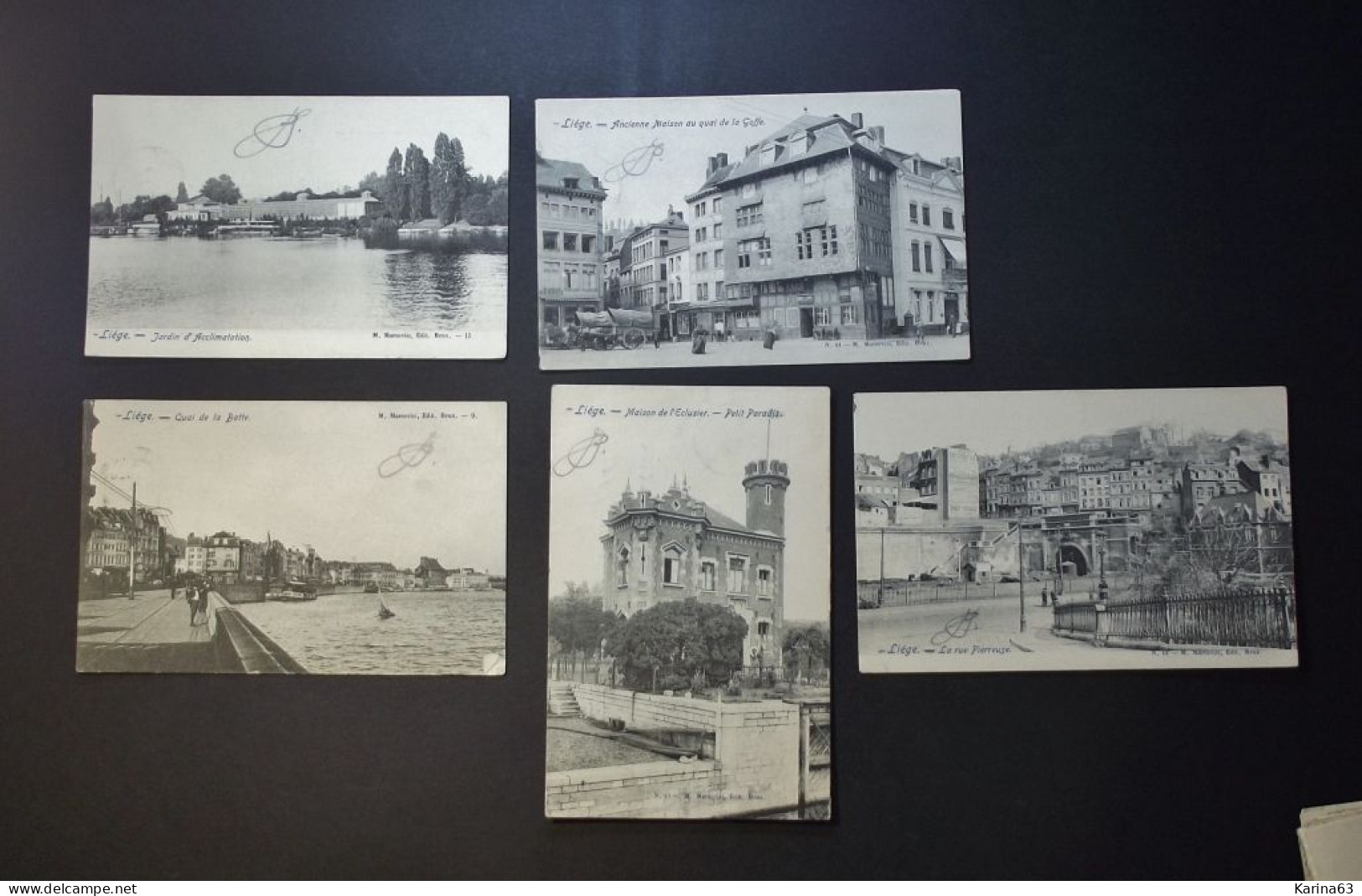 België - Belgique - Liège - Vieulles Maisons Quai De La Goffe - De La Batte - Rue Pierreuse  Jardin Petit Paradis - 1905 - Liege