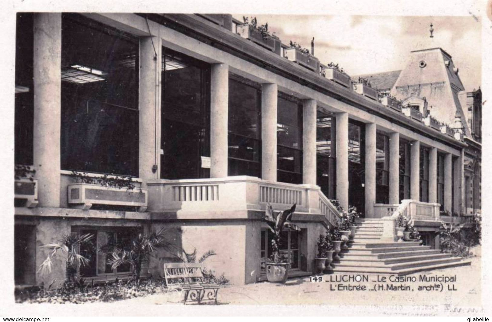 31 - Haute Garonne -  LUCHON -  Le Casino Municipal - L'entrée - Luchon