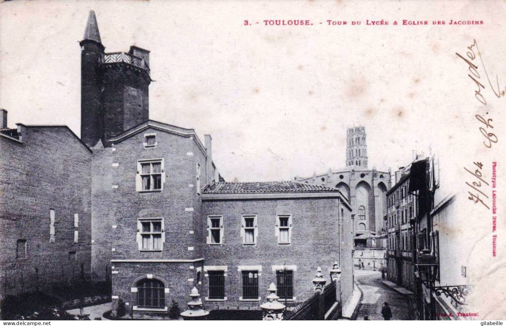 31 - Haute Garonne -  TOULOUSE -  Tour Du Lycée Et Eglise Des Jacobins - Toulouse