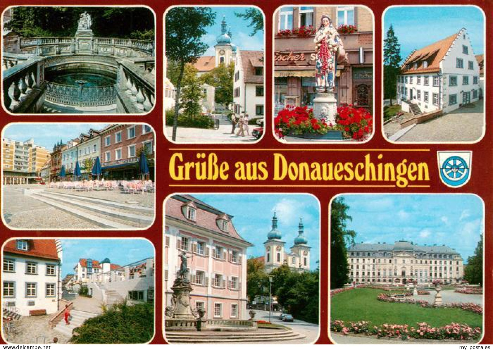 73927503 Donaueschingen Donauquelle Dianabrunnen Teilansichten Kirche Schloss - Donaueschingen