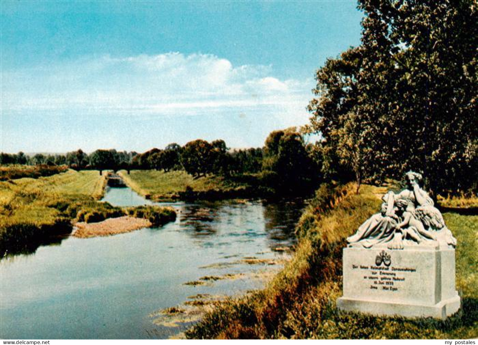 73927502 Donaueschingen Alte Donauquellgruppe Am Zusammenfluss Von Brigach Und B - Donaueschingen