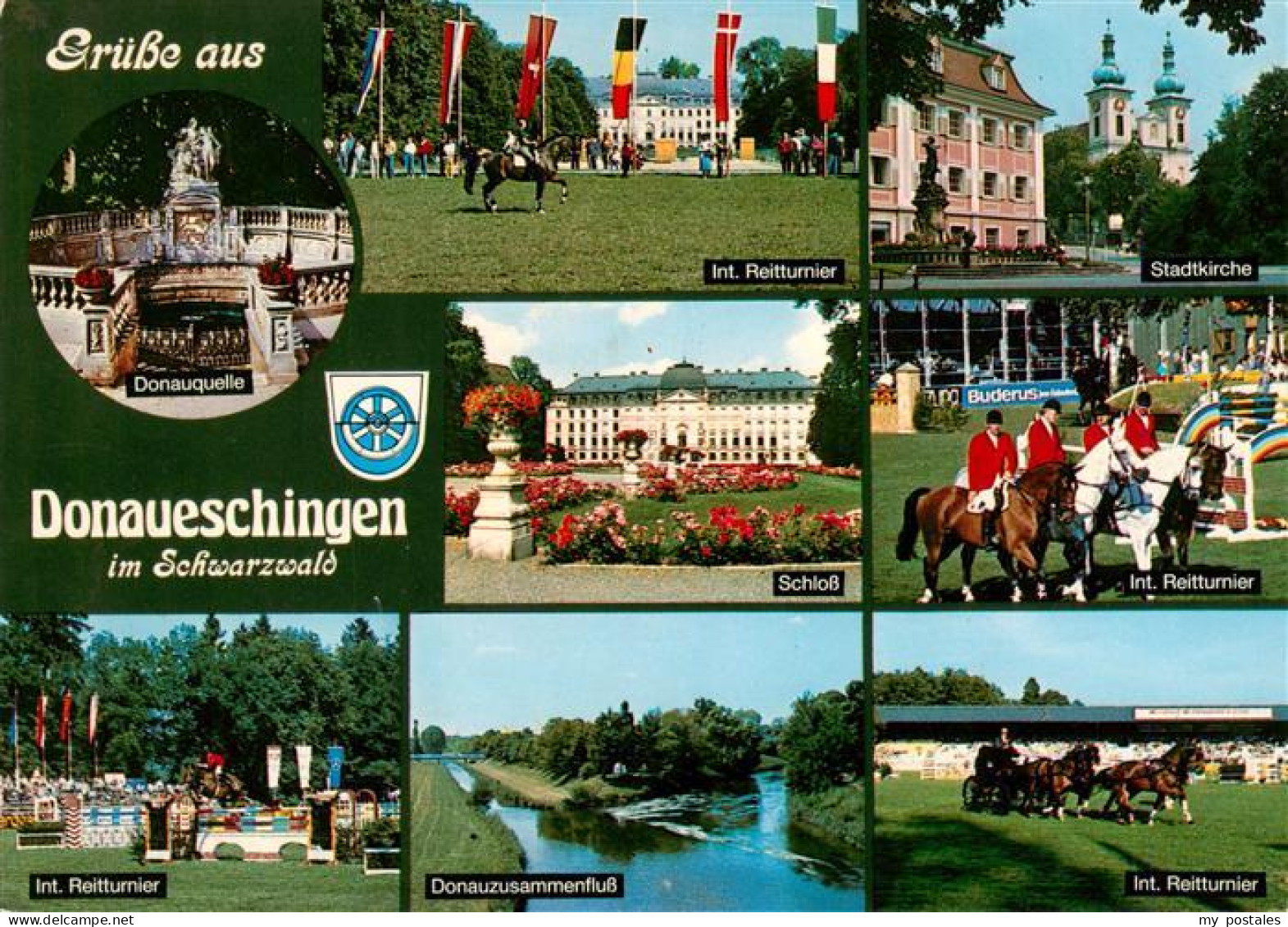 73927501 Donaueschingen Donauquelle Int Reitturnier Stadtkirche Schloss Donauzus - Donaueschingen