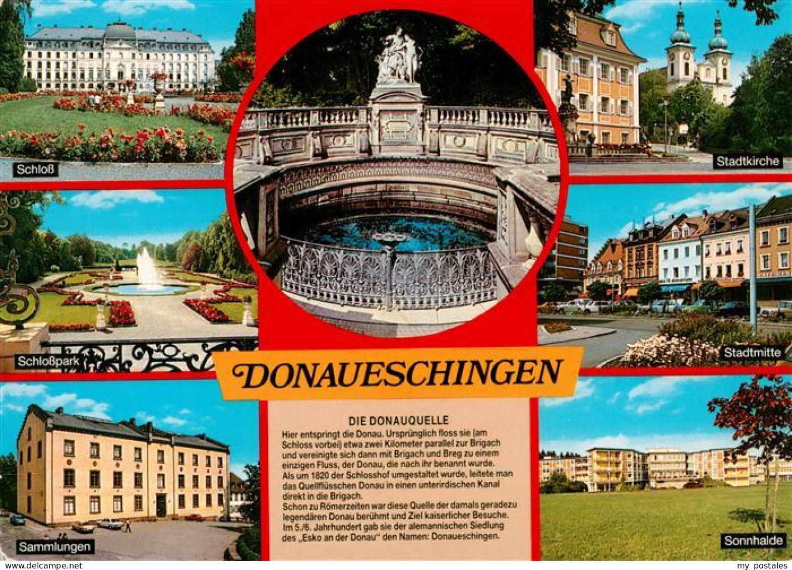 73927497 Donaueschingen Schloss Schlosspark Sammlungen Donauquelle Stadtkirche S - Donaueschingen