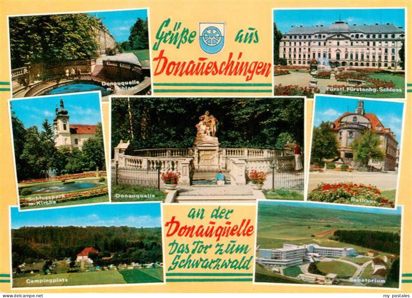 73927495 Donaueschingen Donauquelle Schlosspark Donauquelle Schloss Campingplatz - Donaueschingen