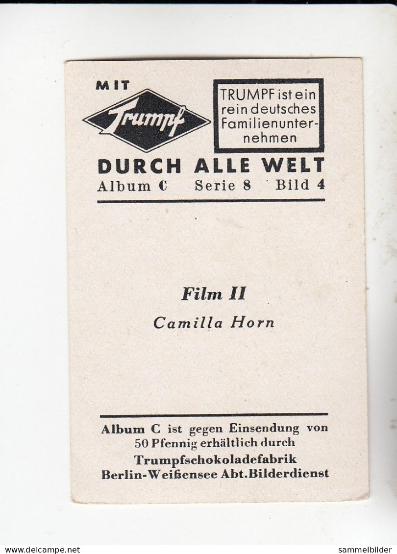 Mit Trumpf Durch Alle Welt  Film II Camilla Horn    C Serie 8 # 4 Von 1934 - Other Brands