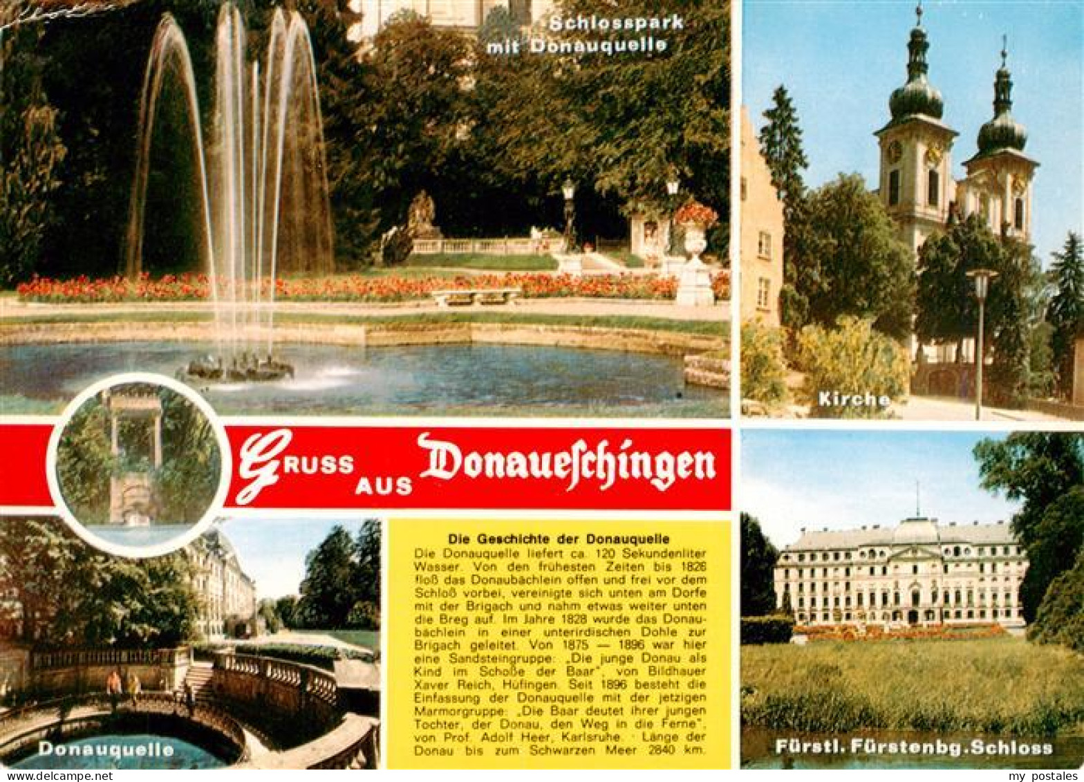 73927488 Donaueschingen Schlosspark Mit Donauquelle Kirche Schloss Geschichte - Donaueschingen