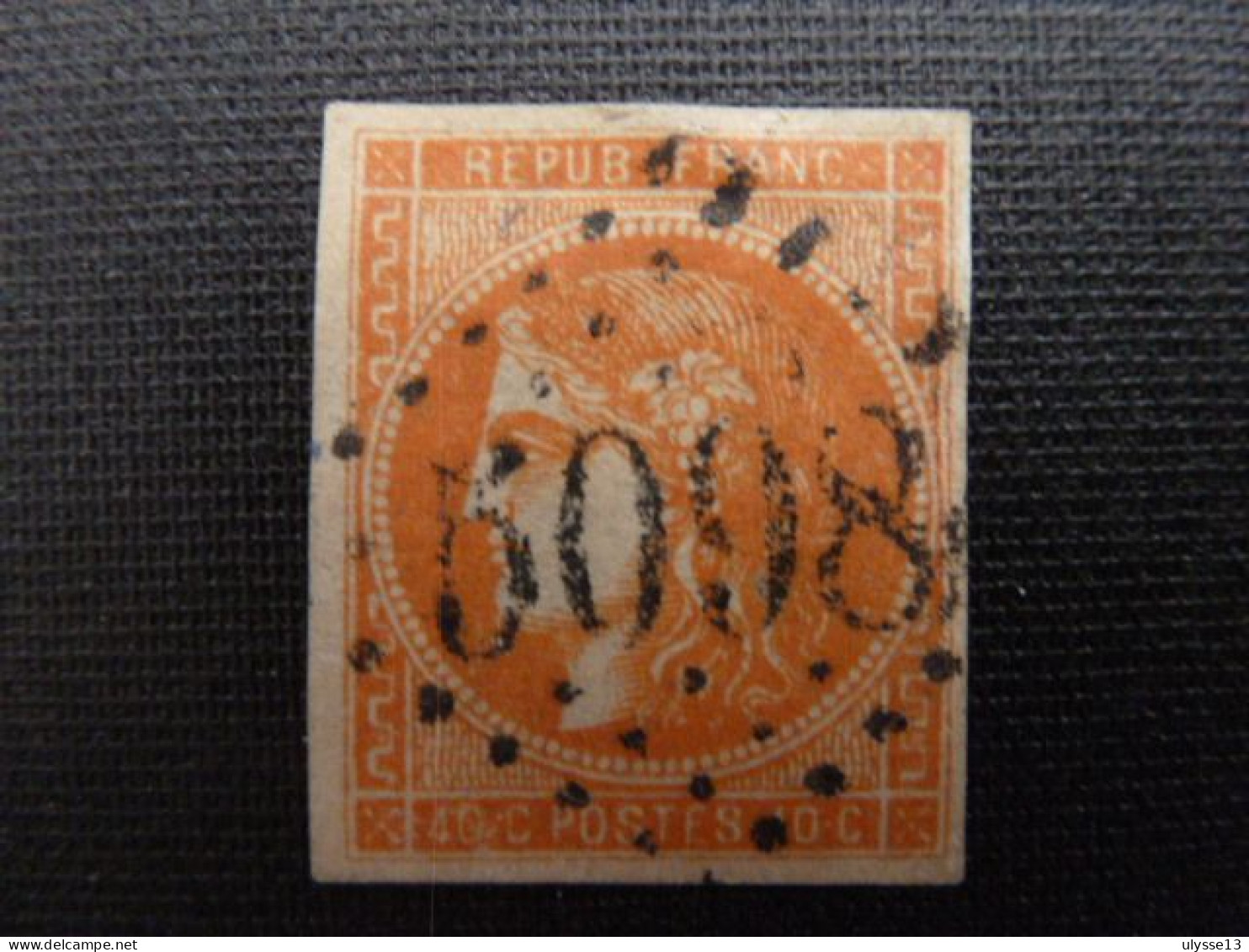 Emission De Bordeaux N° 48 - 40c. Orange - 15% De La Cote - 1870 Bordeaux Printing