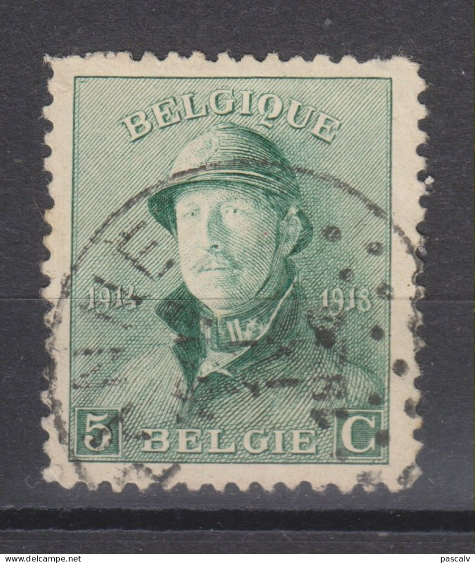 COB 167 Oblitération Centrale PANNE - 1919-1920 Albert Met Helm