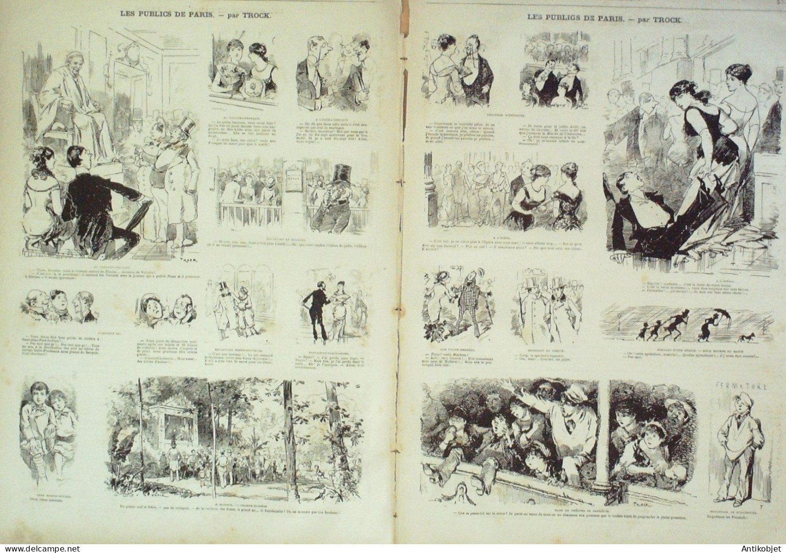 La Caricature 1880 N°  49 Publics De Paris Trock Jardin D'Acclimitation Robida - Magazines - Before 1900