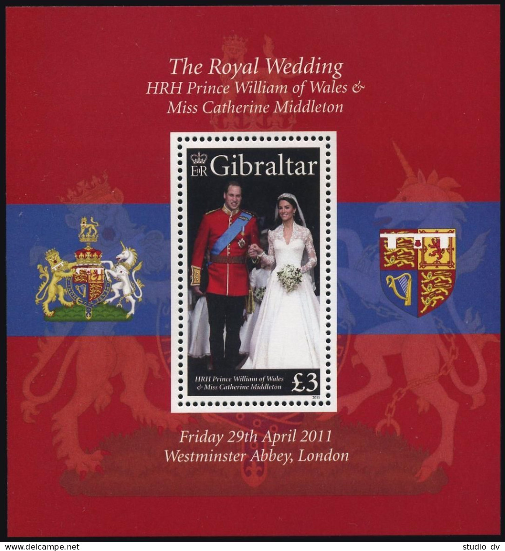Gibraltar 1283,MNH. Wedding Of Prince William & Catherine Middleton,2011. - Gibraltar