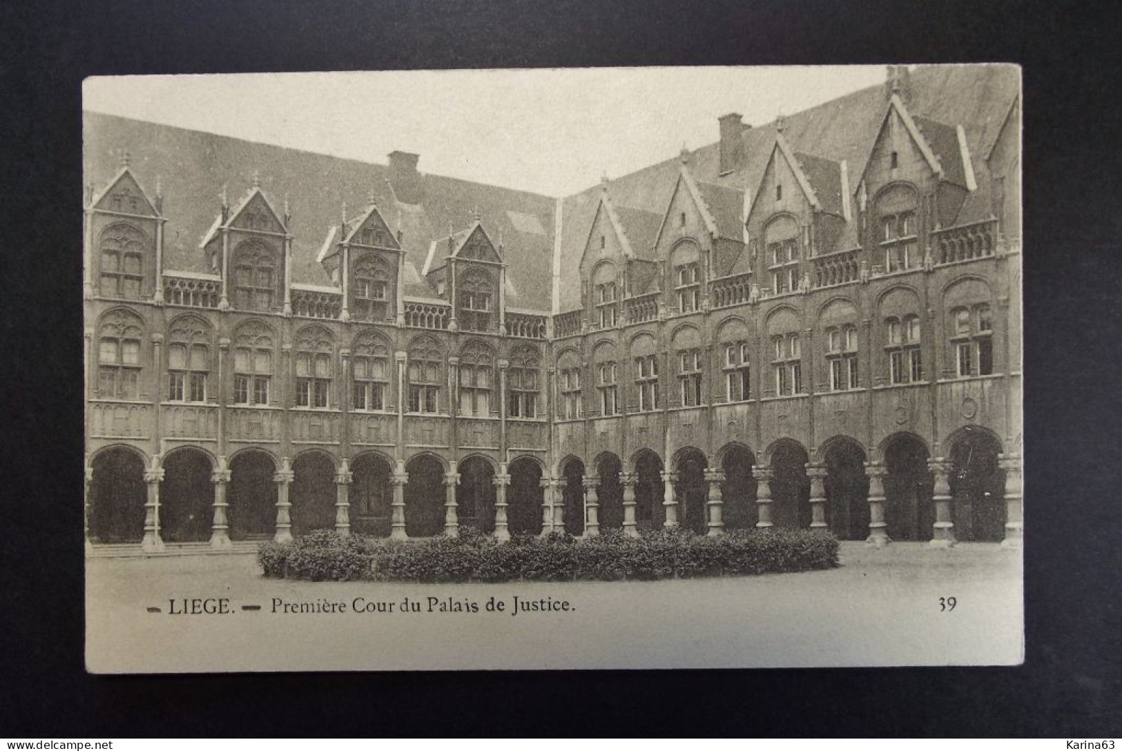 België - Belgique - Liège - Luik - Première Cour Du Palais De Justice - Unused Card - Liege