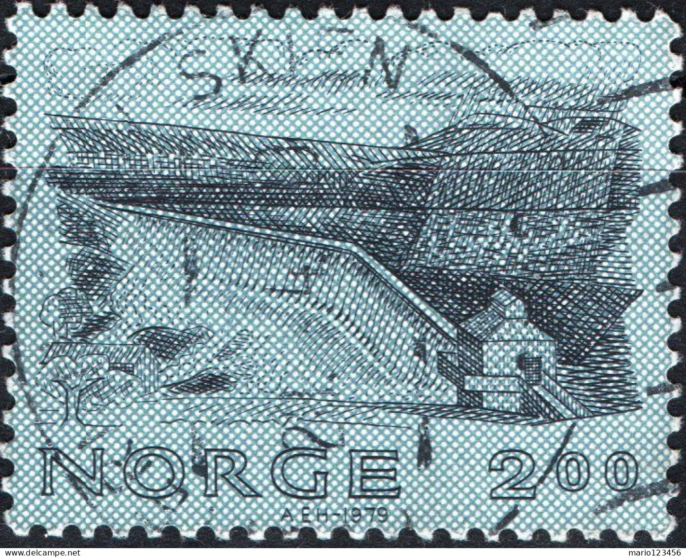 NORVEGIA, NORWAY, INGEGNERIA, 1979, USATI Mi:NO 804, Scott:NO 751, Yt:NO 759 - Gebruikt