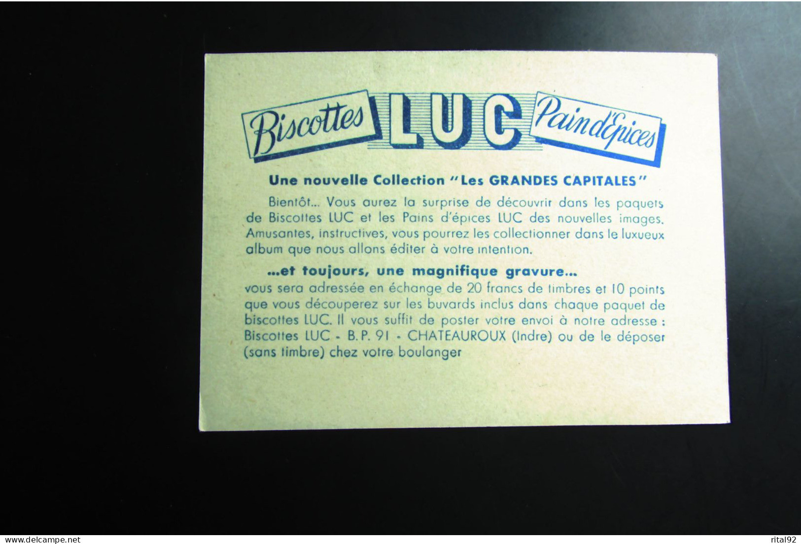 Chromo/image "Biscottes - Pain D'épices St LUC" - Série D'images à Collectionner - Albums & Katalogus
