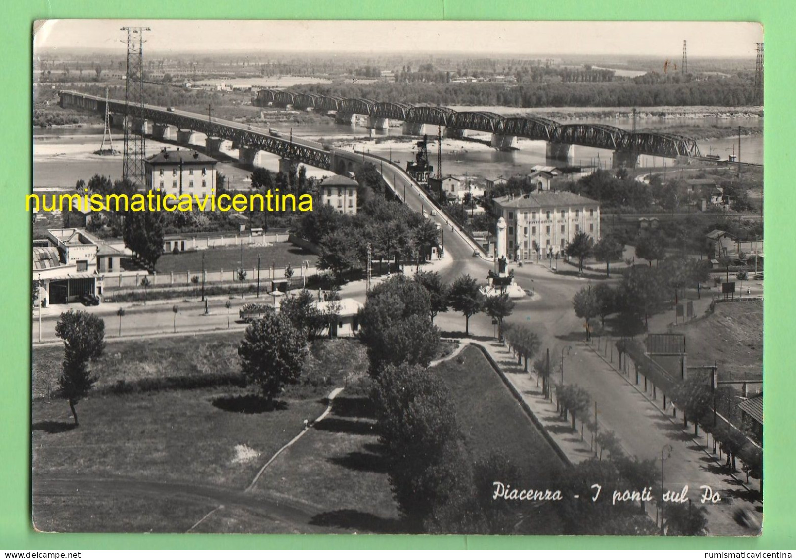 Piacenza Ponti Sul Po Viaggiata 1957 - Piacenza