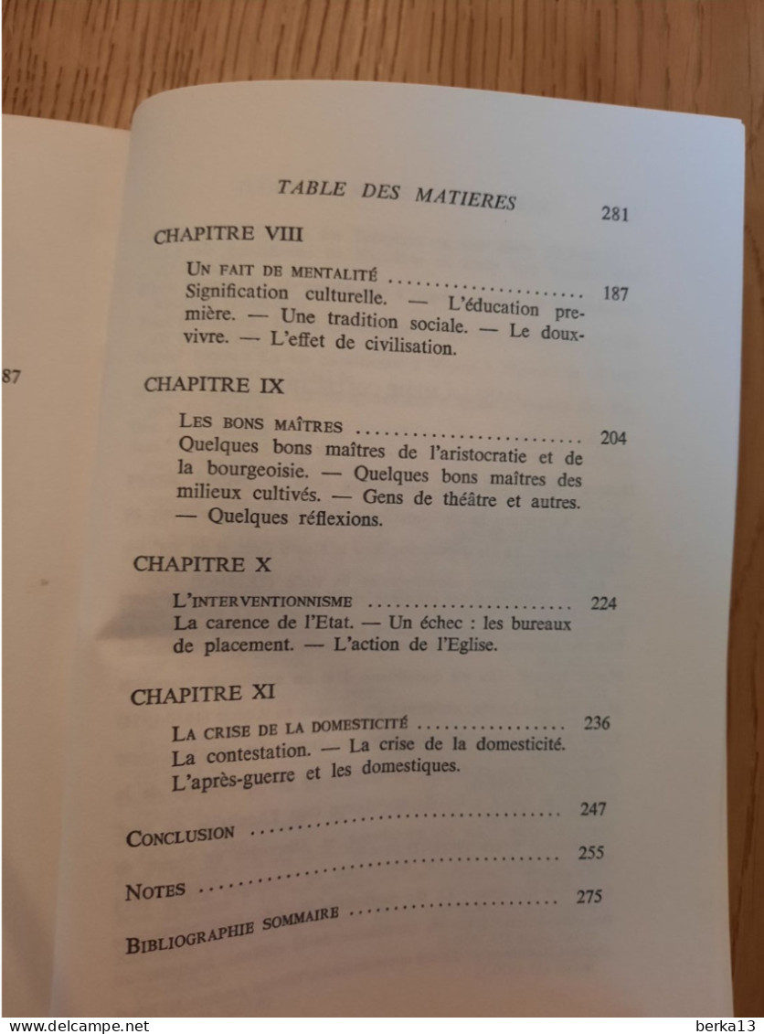 La Vie Quotidienne Des Domestiques En France Au XIXe  GUIRAL Et THUILLIER 1978 - Sociologia