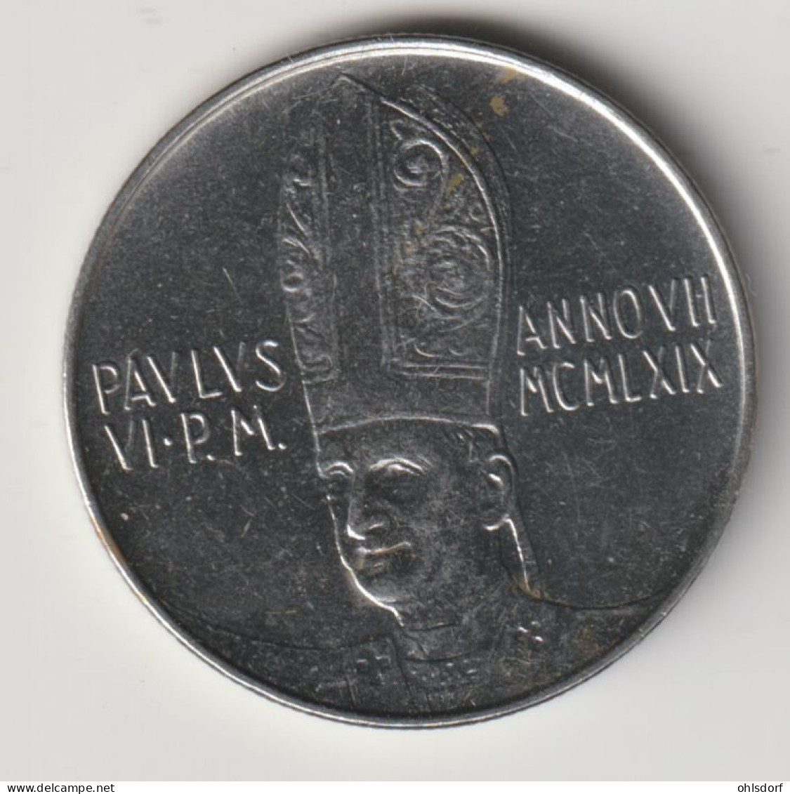 VATICAN 1969: 100 Lire, KM 114 - Vatikan