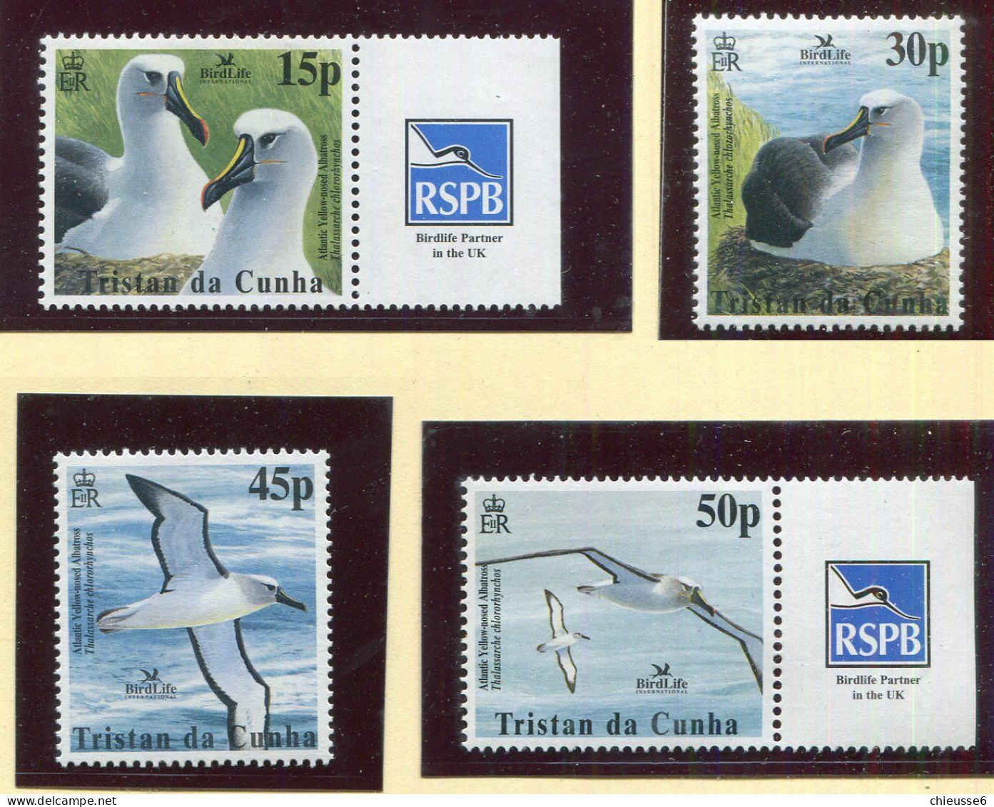 Tristan Da Cunha ** N° 730 à 733 - Oiseau : L'albatros - Tristan Da Cunha