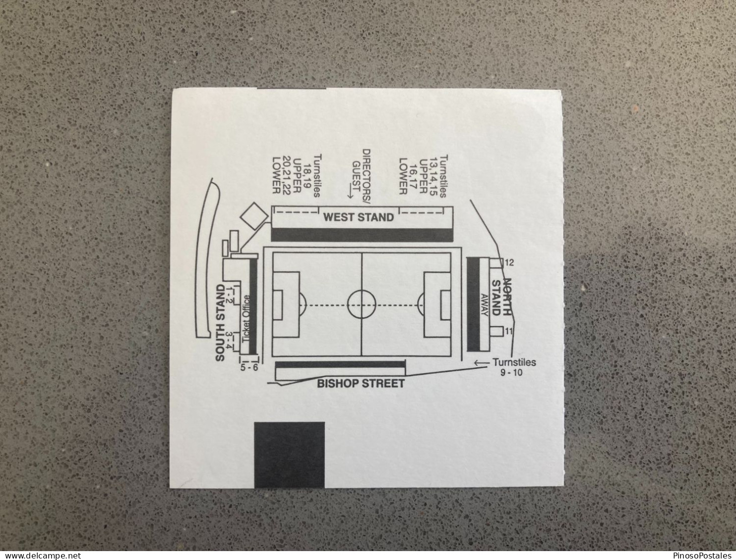 Mansfield Town V Bury 2007-08 Match Ticket - Tickets & Toegangskaarten