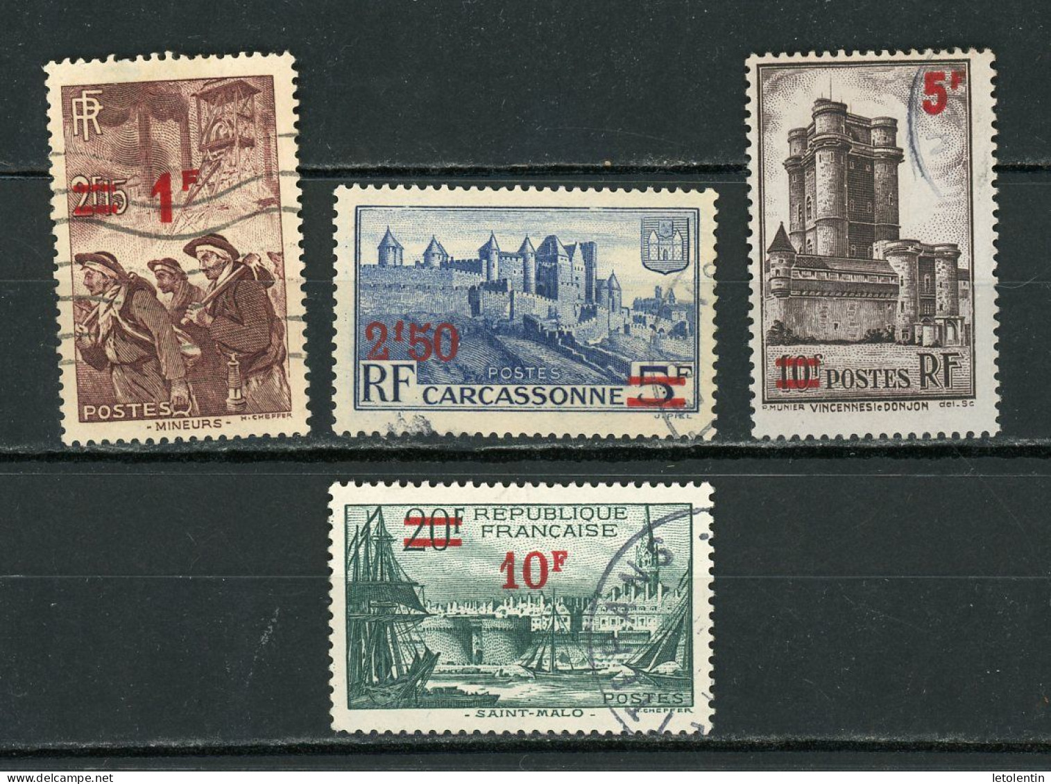 FRANCE - DIVERS - N° Yvert 489+490+491+492 Obli. - Used Stamps