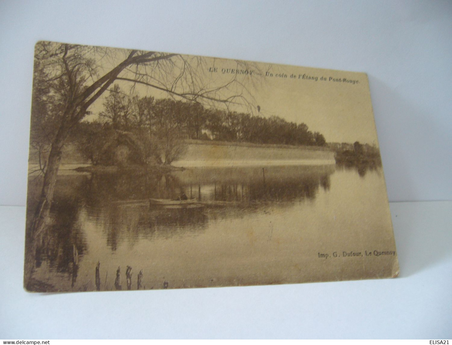 LE QUENOY 59 NORD UN COIN DE L'ETANG DU PONT ROUGE CPA - Le Quesnoy