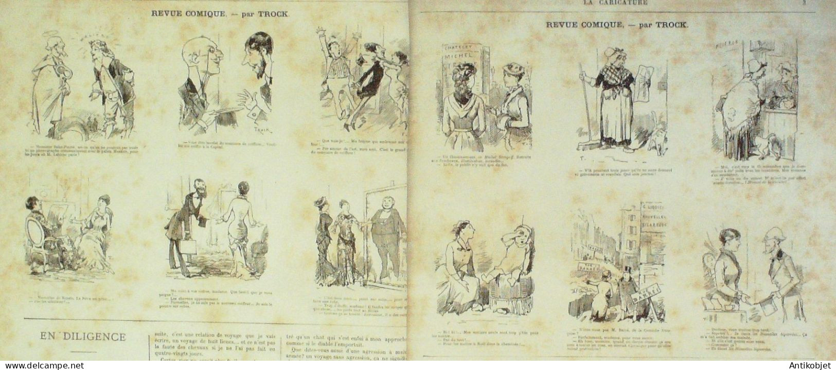 La Caricature 1880 N°  50 Michel Strogoff Au Chatelet Robida Petit Gino - Revues Anciennes - Avant 1900