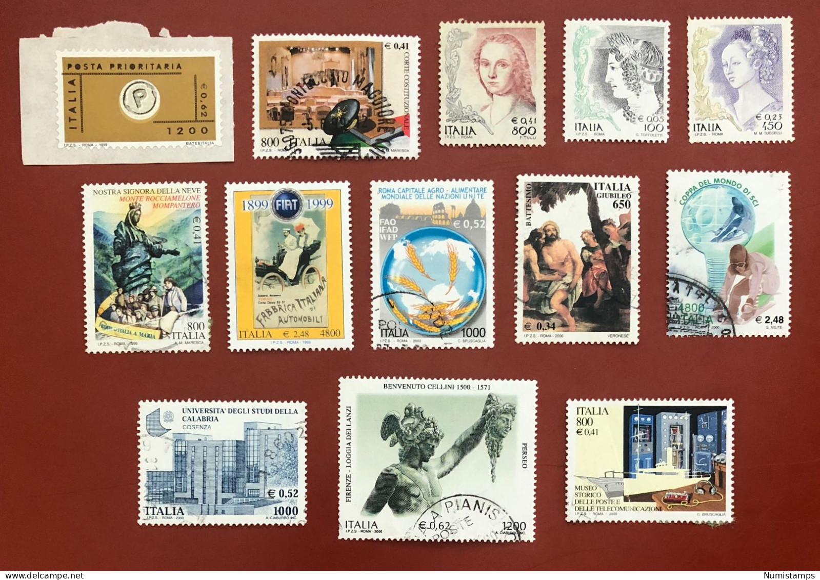 1999 And 2000 - Italian Republic (13 New And Used Stamps) - ITALY STAMPS - 1991-00: Ungebraucht