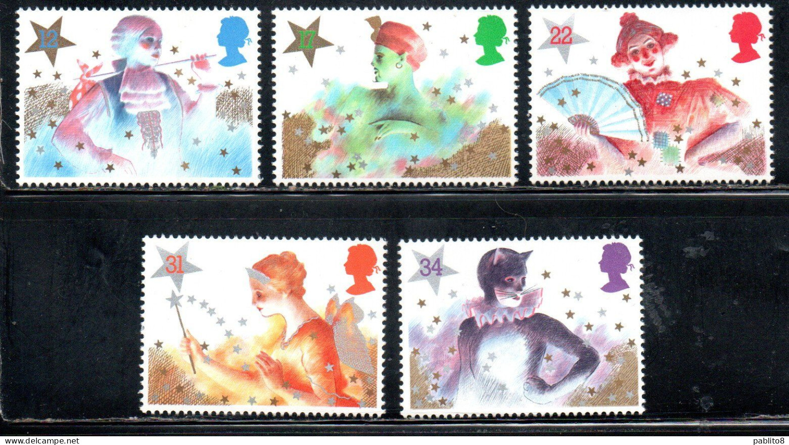 GREAT BRITAIN GRAN BRETAGNA 1985 CHRISTMAS NATALE NOEL WEIHNACHTEN NAVIDAD NATAL COMPLETE SET  SERIE COMPLETA MNH - Neufs