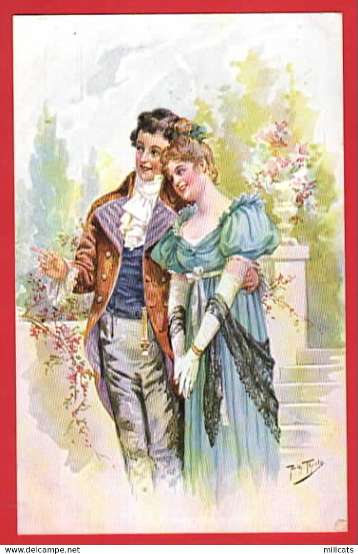 ARTHUR THIELE        GLAMOUR ART NOUVEAU  COUPLE - Thiele, Arthur