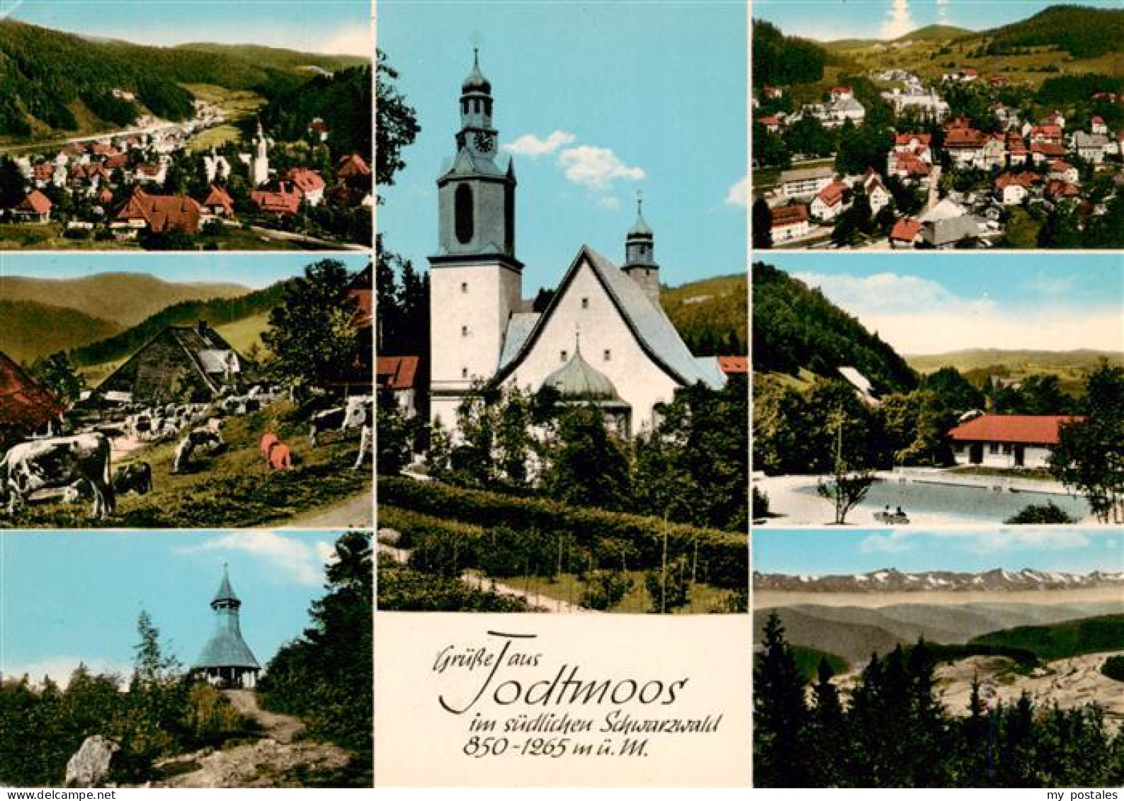 73927417 Todtmoos Panorama Kirche Hochkopfturm Schwimmbad - Todtmoos