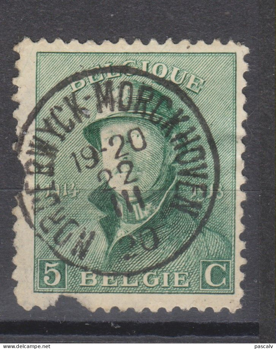 COB 167 Oblitération Centrale NORDERWYCK-MORCKHOVEN Second Choix - 1919-1920 Albert Met Helm
