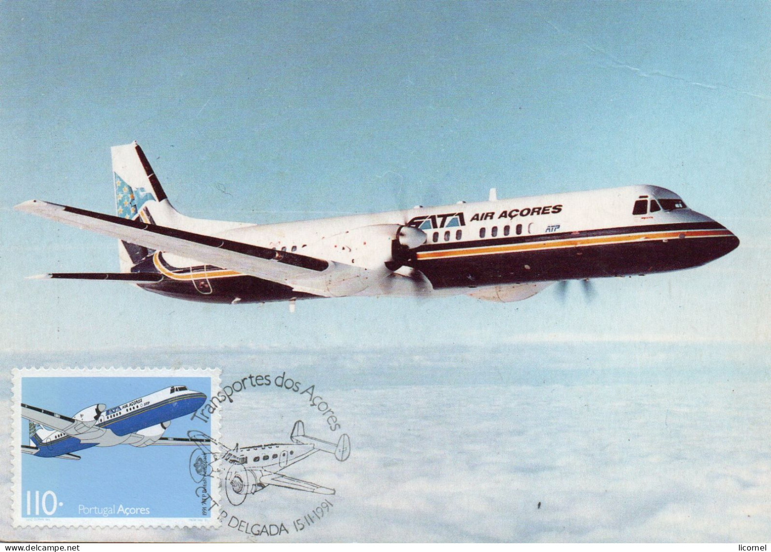 Carte Maxi  1991 : Air Acores Atp - Tarjetas – Máximo