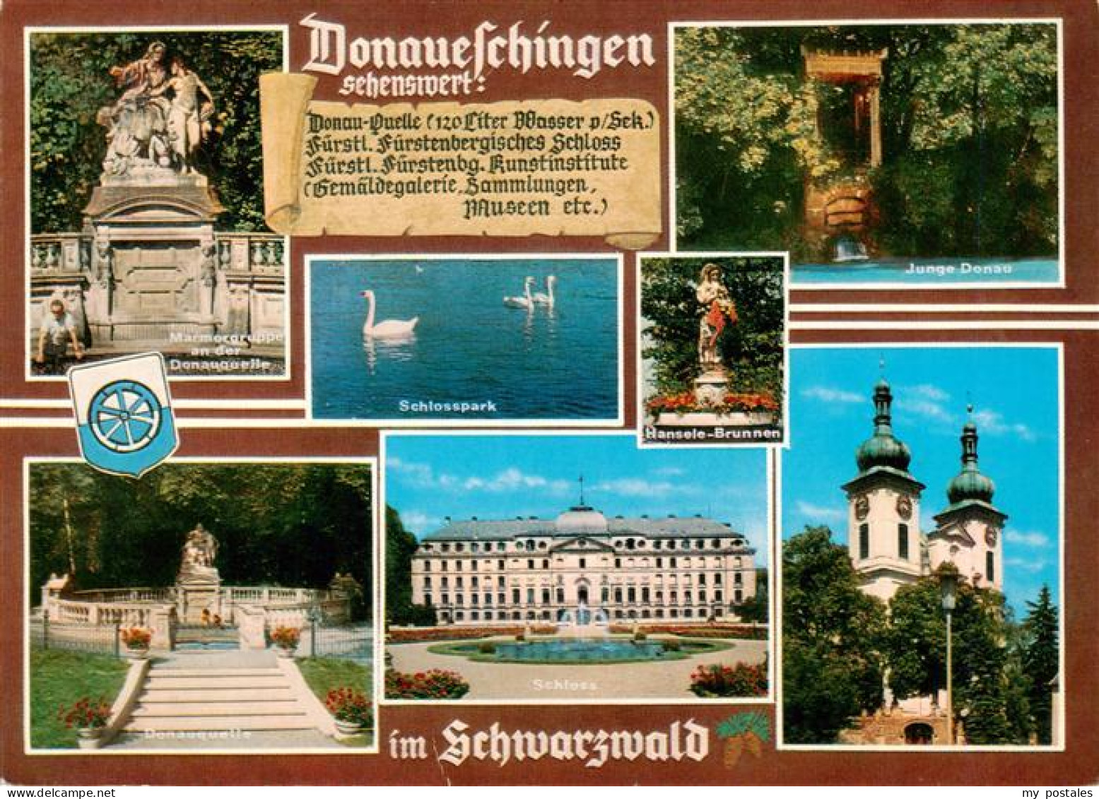 73927393 Donaueschingen Marmorgruppe An Der Donauquelle Junge Donau Park Schwaen - Donaueschingen