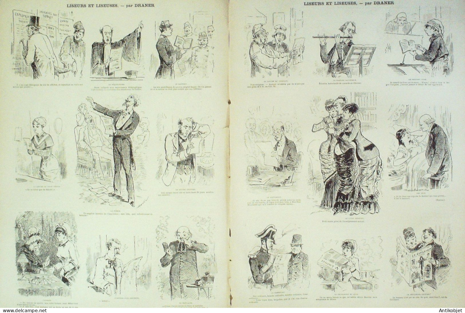 La Caricature 1880 N°  51 Rataplan Revue Des Variétés Robida Trock Draner - Magazines - Before 1900