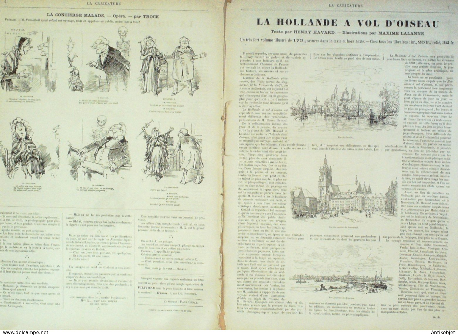 La Caricature 1880 N°  51 Rataplan Revue Des Variétés Robida Trock Draner - Magazines - Before 1900