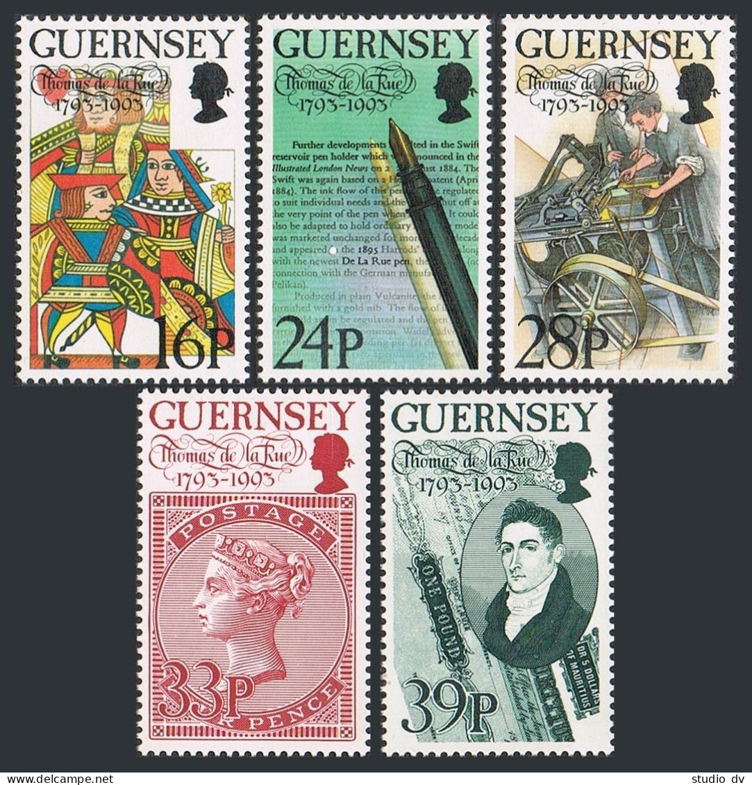 Guernsey 520-524,MNH.Michel 617-621. Thomas De La Rue,Printer,1993. - Guernesey
