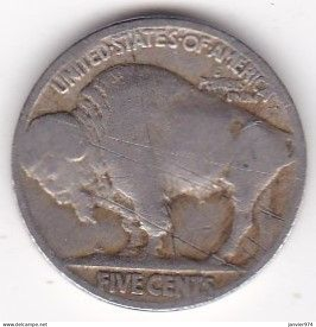 Etats Unis, Five Cents 1920 , Buffalo, En Cupronickel, KM# 134 - 1913-1938: Buffalo