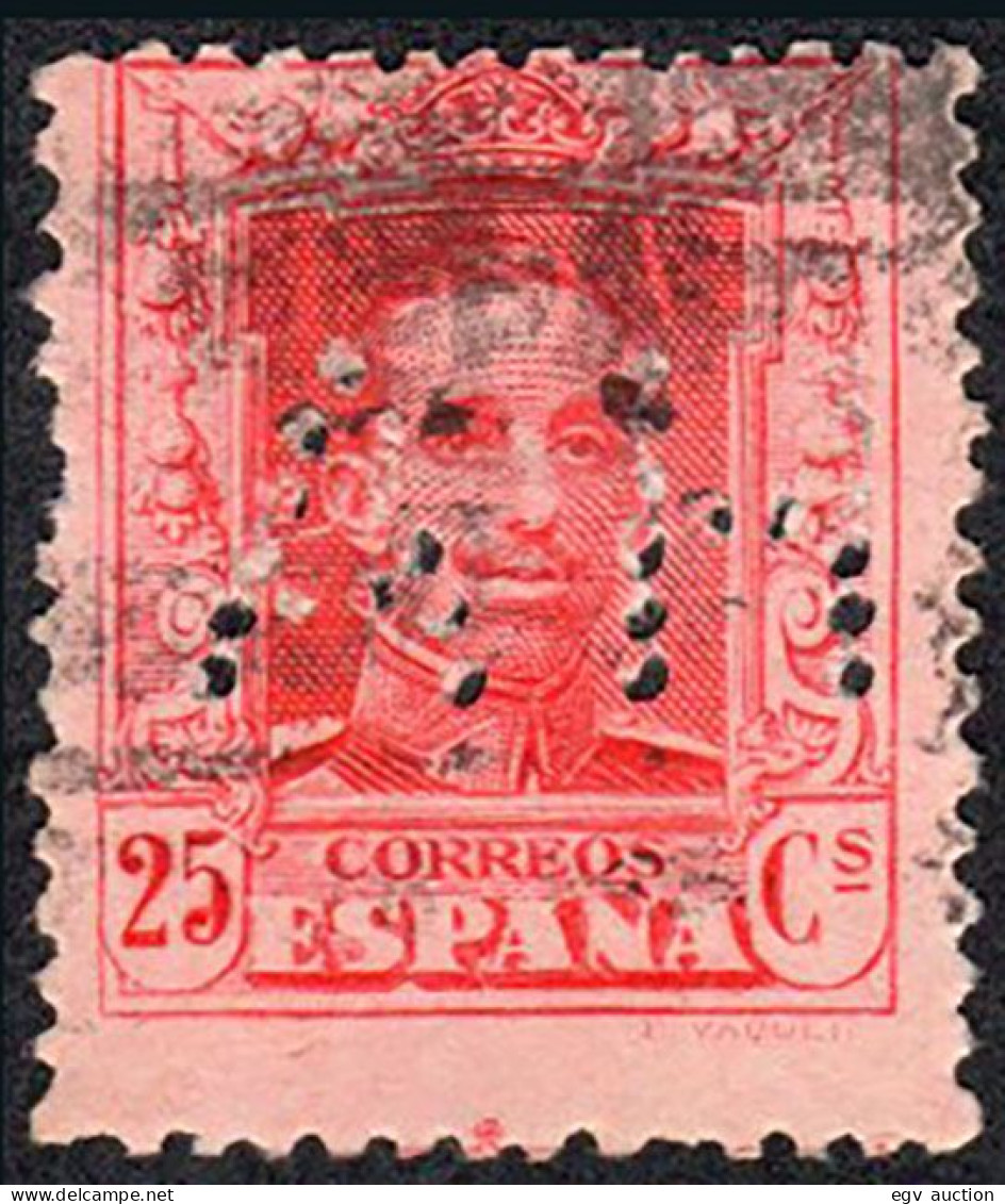 Madrid - Perforado - Edi O 317 - "AH" (Material Eléctrico) - Used Stamps