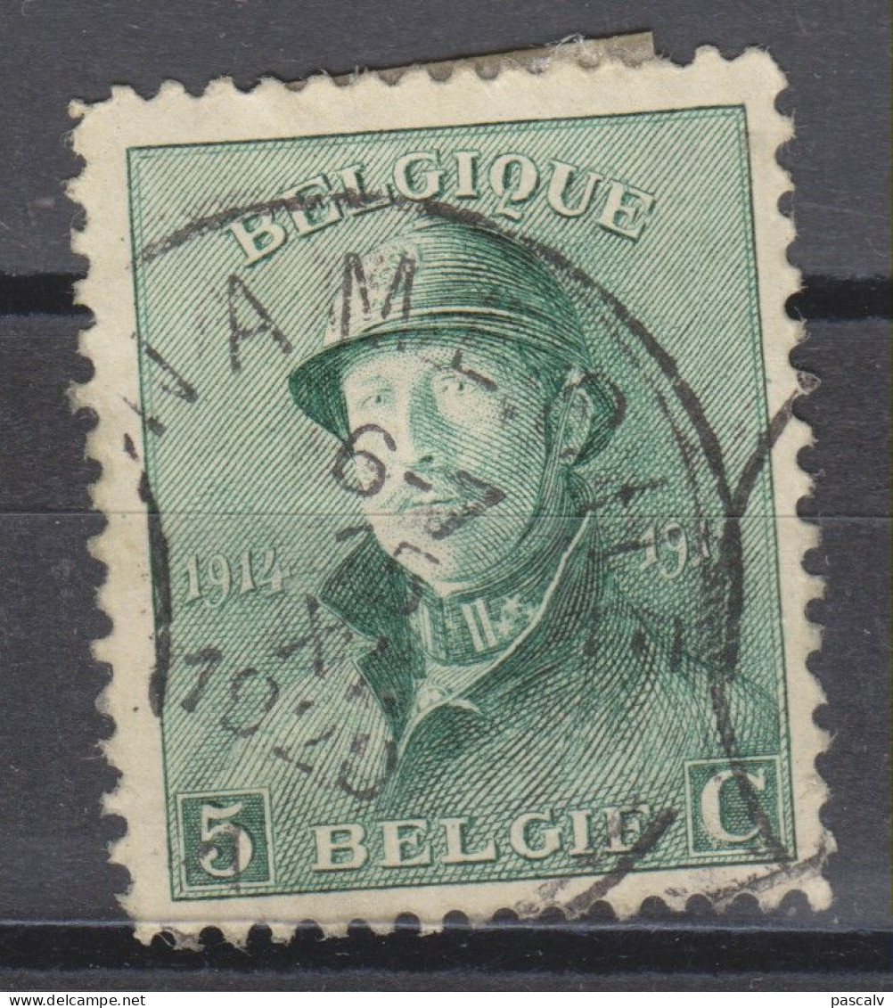 COB 167 Oblitération Centrale NAMECHE - 1919-1920 Behelmter König