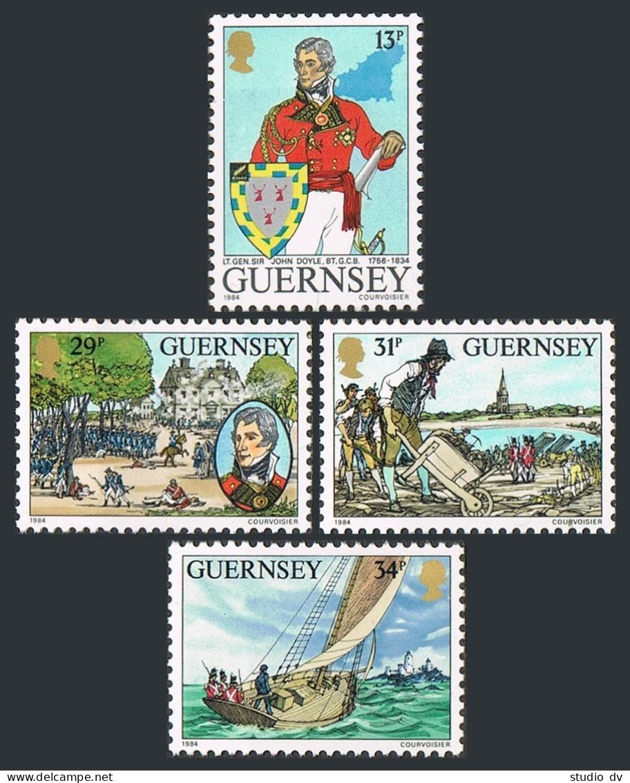 Guernsey 303-306, MNH. Mi 310-313. Lieutenant-General John Doyle, 1994. Battle, - Guernesey