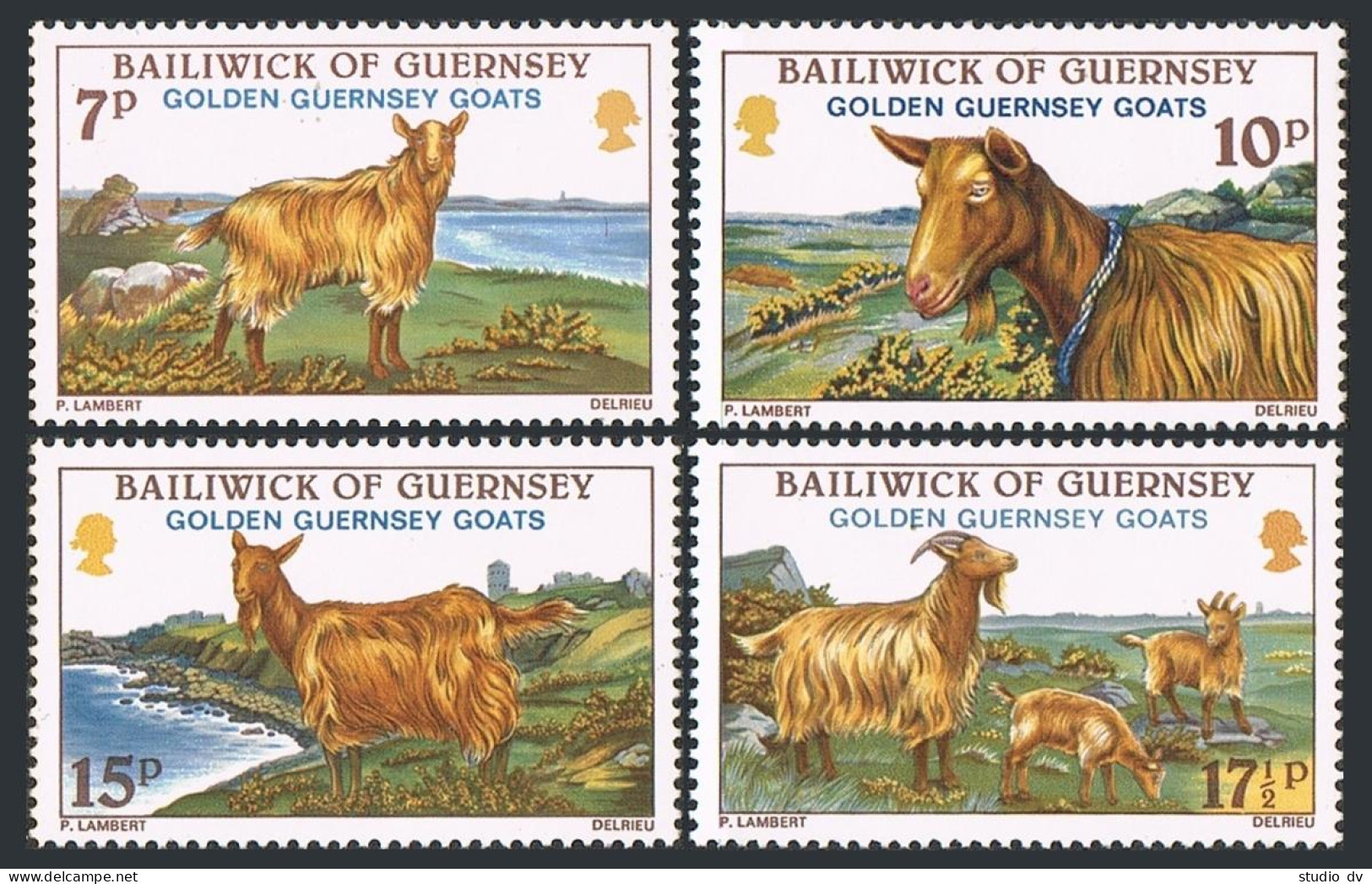 Guernsey 209-212,MNH.Michel 209-212. Golden Goat,1980. - Guernesey