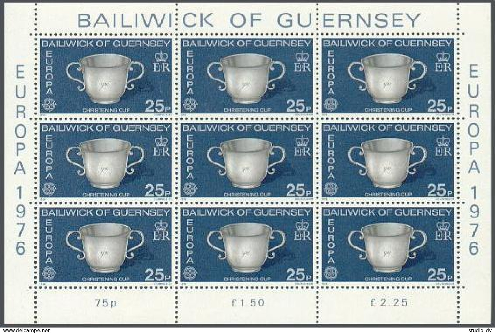 Guernsey 135-136 Sheets,MNH.Michel 133-134 Klb. EUROPE CEPT-1976.National Trust. - Guernsey