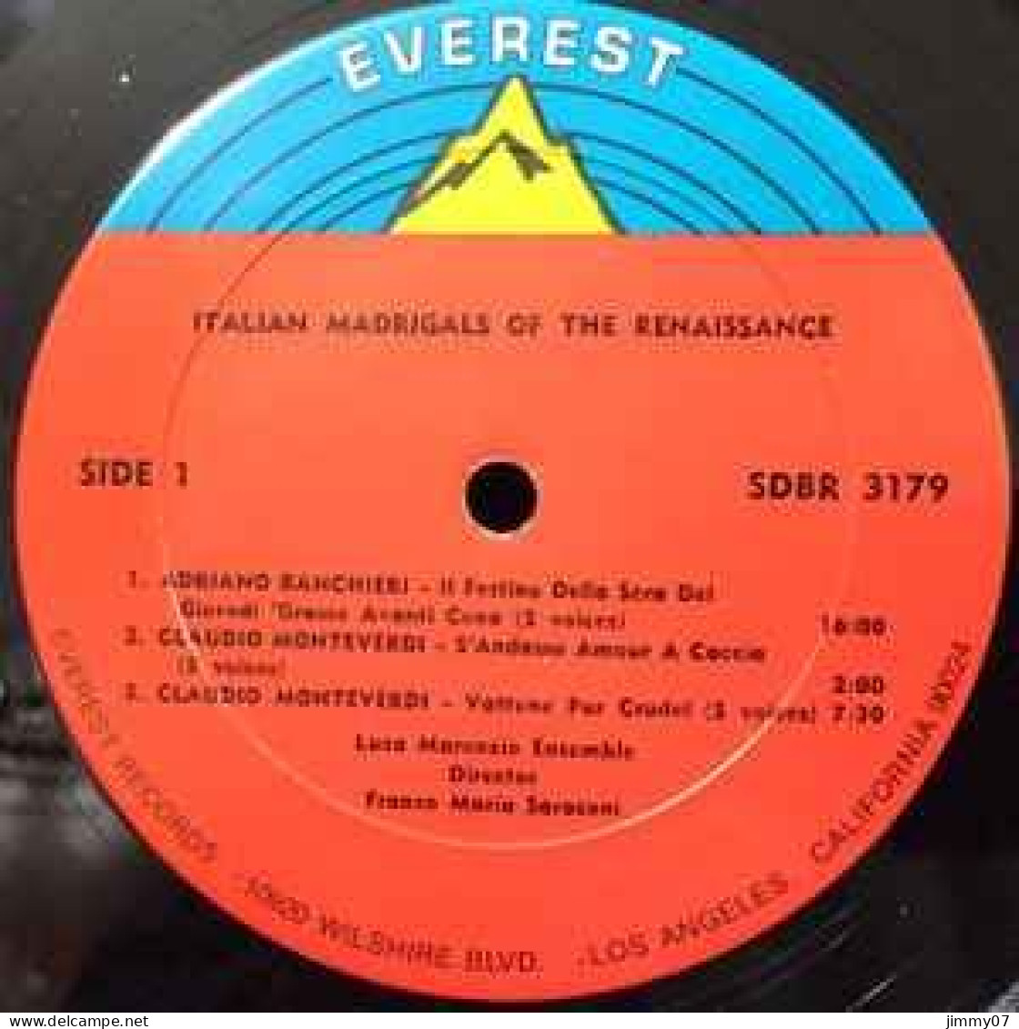 Luca Marenzio Ensemble - Italian Madrigals Of The Renaissance (LP) - Classique