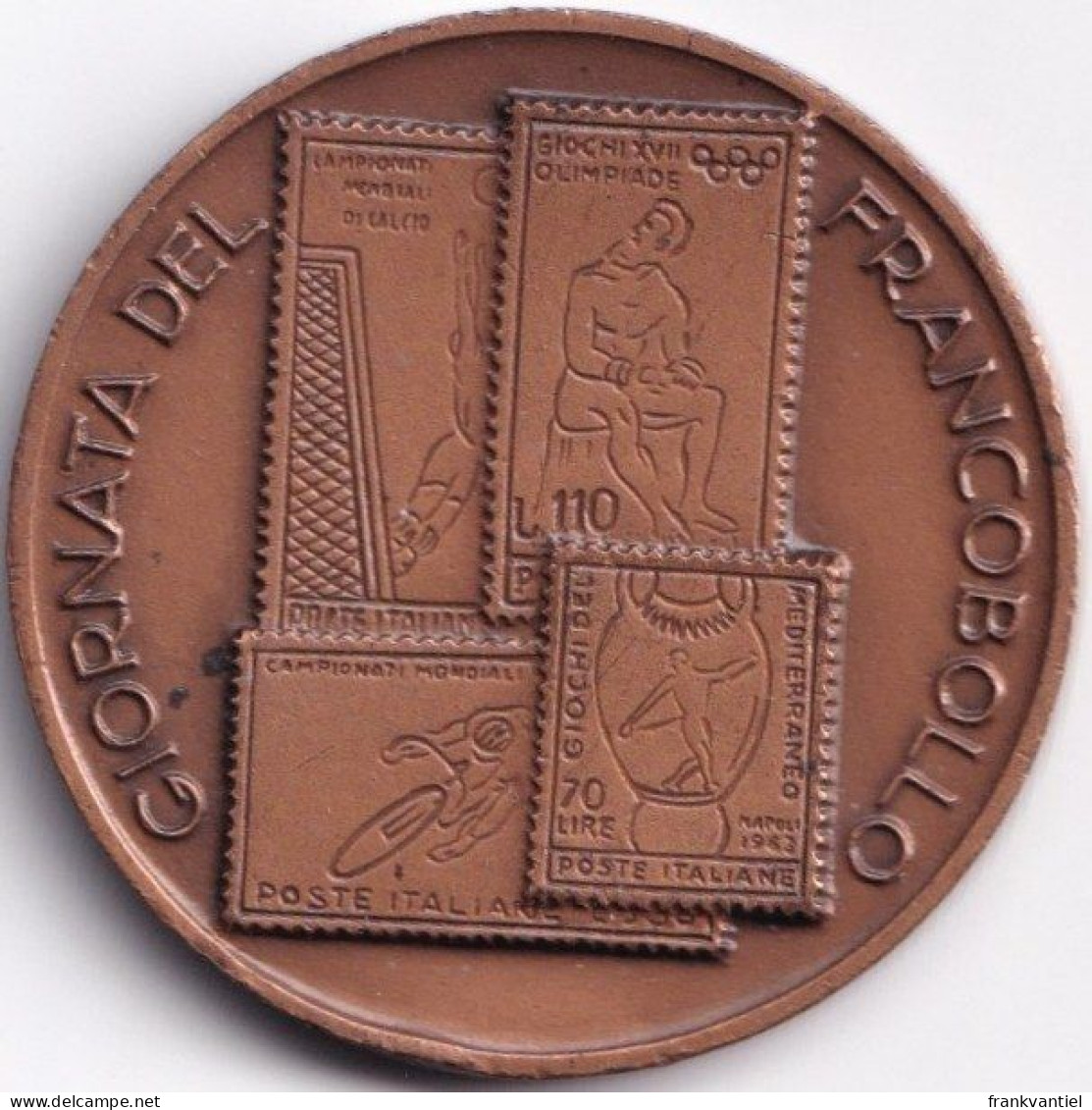 Italy Medal Giornata Del Francobollo 6 Dicembre 1964 - Autres & Non Classés